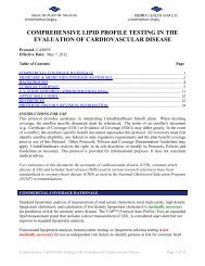 CAR039 Comprehensive Lipid Profile Testing in the Evaluation of ...