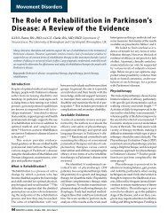 The Role of Rehabilitation in Parkinson's Disease - HealthPlexus.net