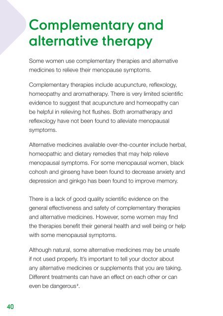 Menopause - Health Promotion Unit