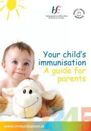 Your child's immunisation A guide for parents - Immunise