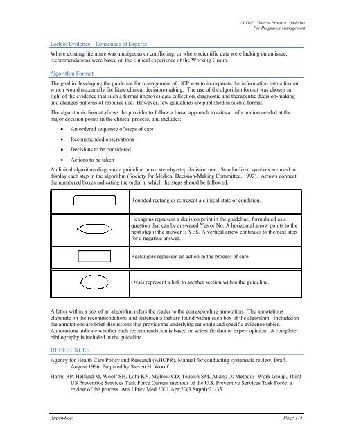 Management of pregnancy - VA/DoD Clinical Practice Guidelines ...