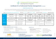 Certificate IV in Professional Practice Management - Health ...