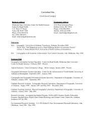 Curriculum Vitae Chad Edward Landgraf Business Address ...