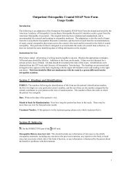 Outpatient Osteopathic Cranial SOAP Note Form Usage Guide