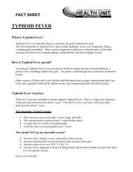 What Is Typhoid Fever? â FACT SHEET