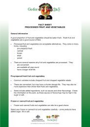 fact sheet processed fruit and vegetables - A Healthy and Active ...