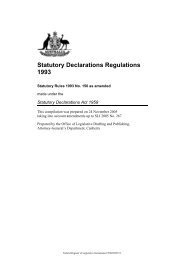 Statutory Declarations Regulations 1993