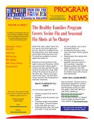 EE/CAA Newsletter - California Healthy Families