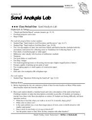 Activity 1: Sand Analysis Lab