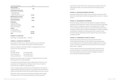 Stralian Hearing Annual Report 2003â04 - Australian Hearing