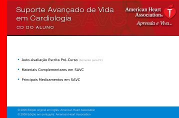 Principais Medicamentos em SAVC - American Heart Association