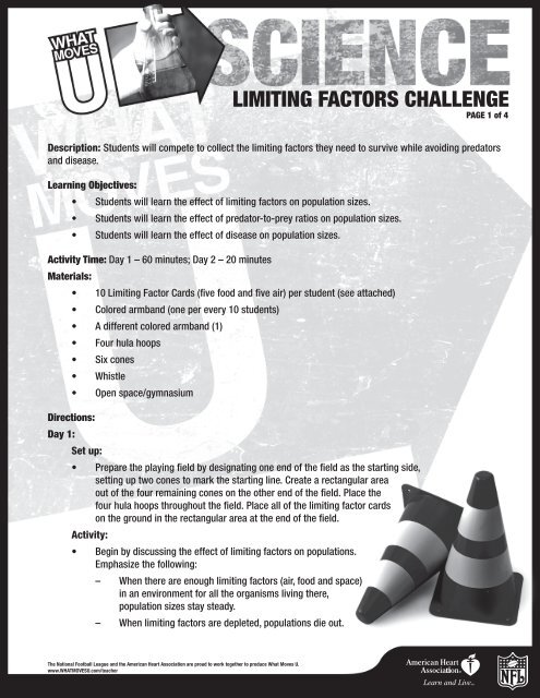 LIMITING FACTORS CHALLENGE - American Heart Association