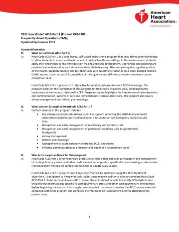 Advanced Cardiovascular Life Support Provider Manual