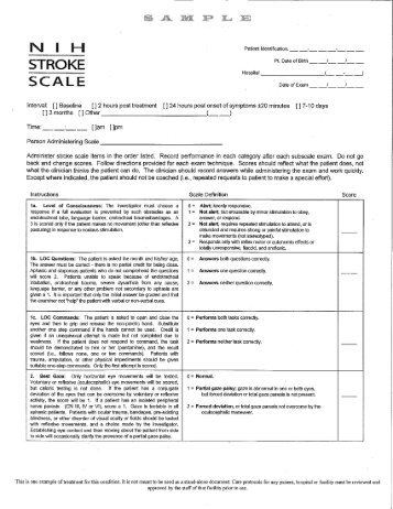 NIH Stroke Scale