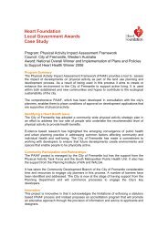 Heart Foundation Local Government Awards Case Study