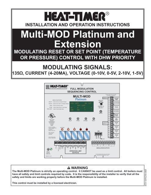 Multi Mod Platinum And Extension Heat Timera Corporation