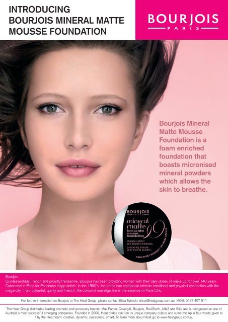IntroducIng BourjoIs MIneral Matte Mousse FoundatIon - Heat Group