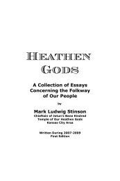 Free PDF - Temple of Our Heathen Gods