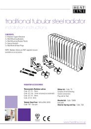 Column Radiator Instructions - Heatline