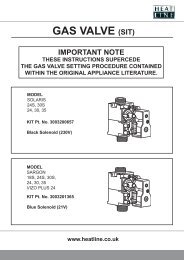 GAS VALVE (SIT) - Heatline