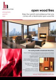 Heatmaster Open Gas Brochure Pivot Stove Heating