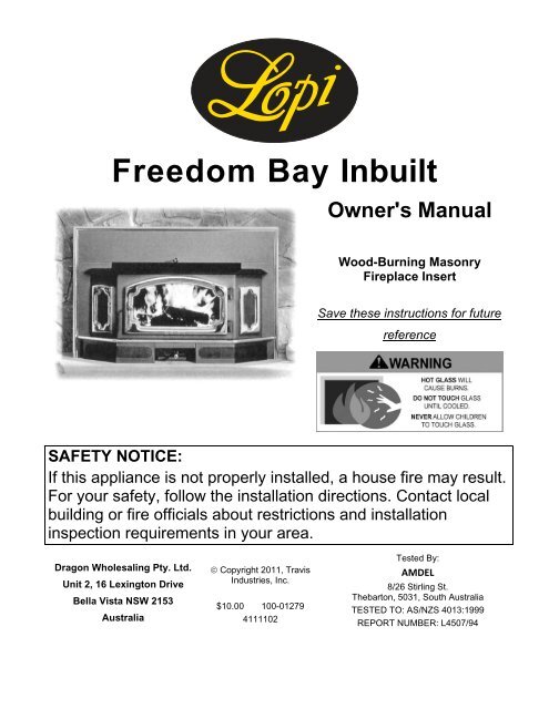 Freedom Bay Inbuilt Lopi