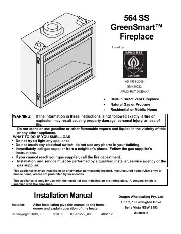 564 installation manual - Lopi