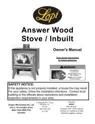 Answer Wood Stove / Inbuilt - Lopi