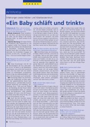 «Ein Baby schläft und trinkt»