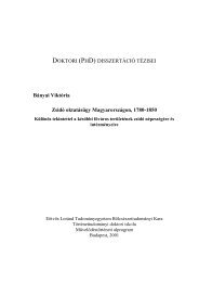 DOKTORI (PHD) DISSZERTÁCIÓ TÉZISEI Bányai Viktória Zsidó ...