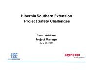 Project Safety Challenges - Hebron Project
