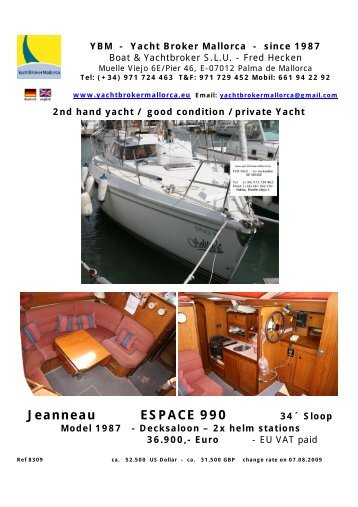 Jeanneau ESPACE 990 - heckenweb.de