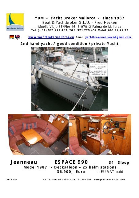 Jeanneau ESPACE 990 - heckenweb.de