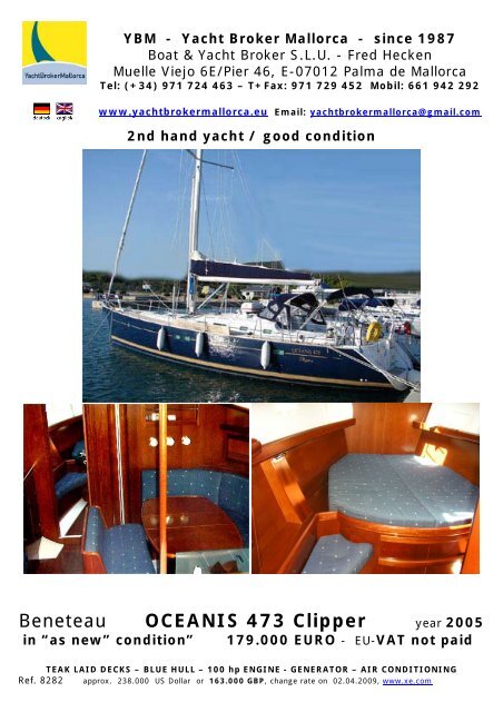 Beneteau OCEANIS 473 Clipper - heckenweb.de