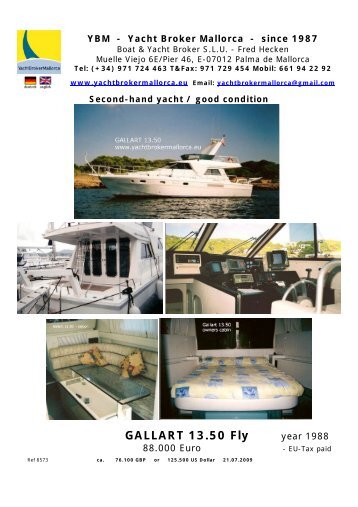GALLART 13.50 Fly year 1988 - heckenweb.de