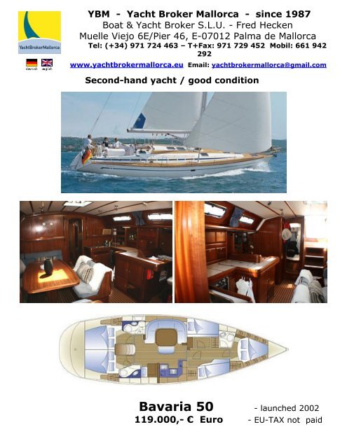 Gebrauchte Segelyacht Amel SANTORIN - heckenweb.de