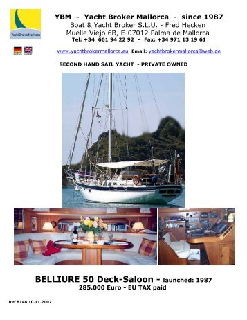 Second hand sail yacht Ta Chiao CT 54 raised saloon - heckenweb.de