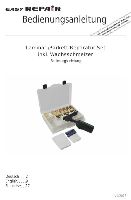 Laminatset hecht englisch_franzÃ¶sisch.des - hecht-international ...