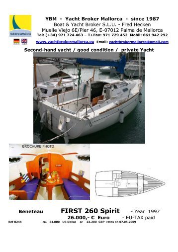 2 Beneteau FIRST 260 Spirit Ref8244 - heckenweb.de