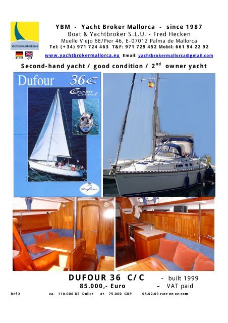 DUFOUR 36 C/C - heckenweb.de