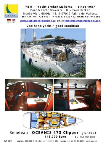 Beneteau OCEANIS 473 Clipper year 2004 - heckenweb.de