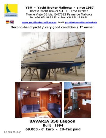 Gebrauchte Segelyacht Amel SANTORIN - heckenweb.de