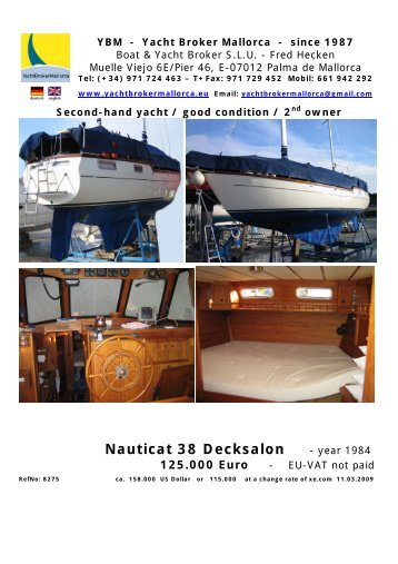 Nauticat 38 Decksalon - year 1984 - heckenweb.de