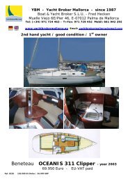 Beneteau OCEANIS 311 Clipper - year 2003 - heckenweb.de