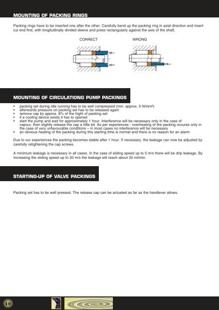 HE KER® STUFFING BOX PACKINGS C - HECKER WERKE GmbH