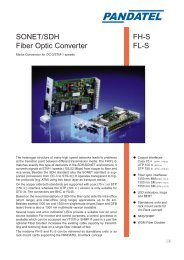 SONET/SDH Fiber Optic Converter FH-S FL-S - Hedin Data