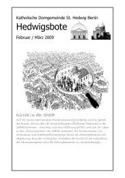 Hedwigsbote - St. Hedwigs-Kathedrale Berlin