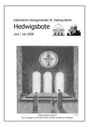 Hedwigsbote - St. Hedwigs-Kathedrale Berlin