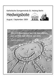 Hedwigsbote - St. Hedwigs-Kathedrale Berlin