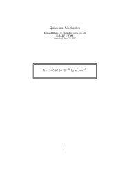 Quantum Mechanics Â¯h = 1.0545716 10 kg m sec